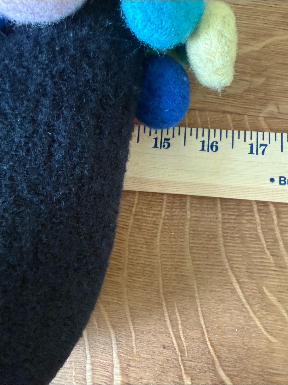 Pom-Pom Shoulder Tote Lined w Multi Interior Slip Pockets - Picture 5 of 7